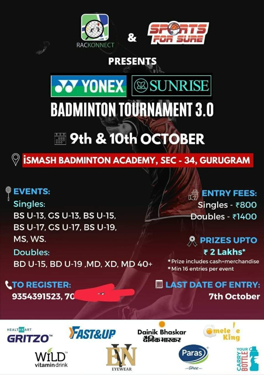 Badminton Tournament 3.0 Gurugram