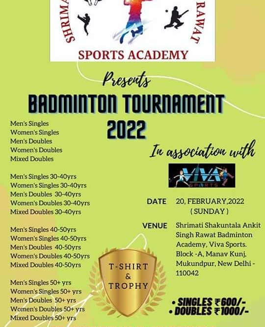 Badminton Tournament Delhi