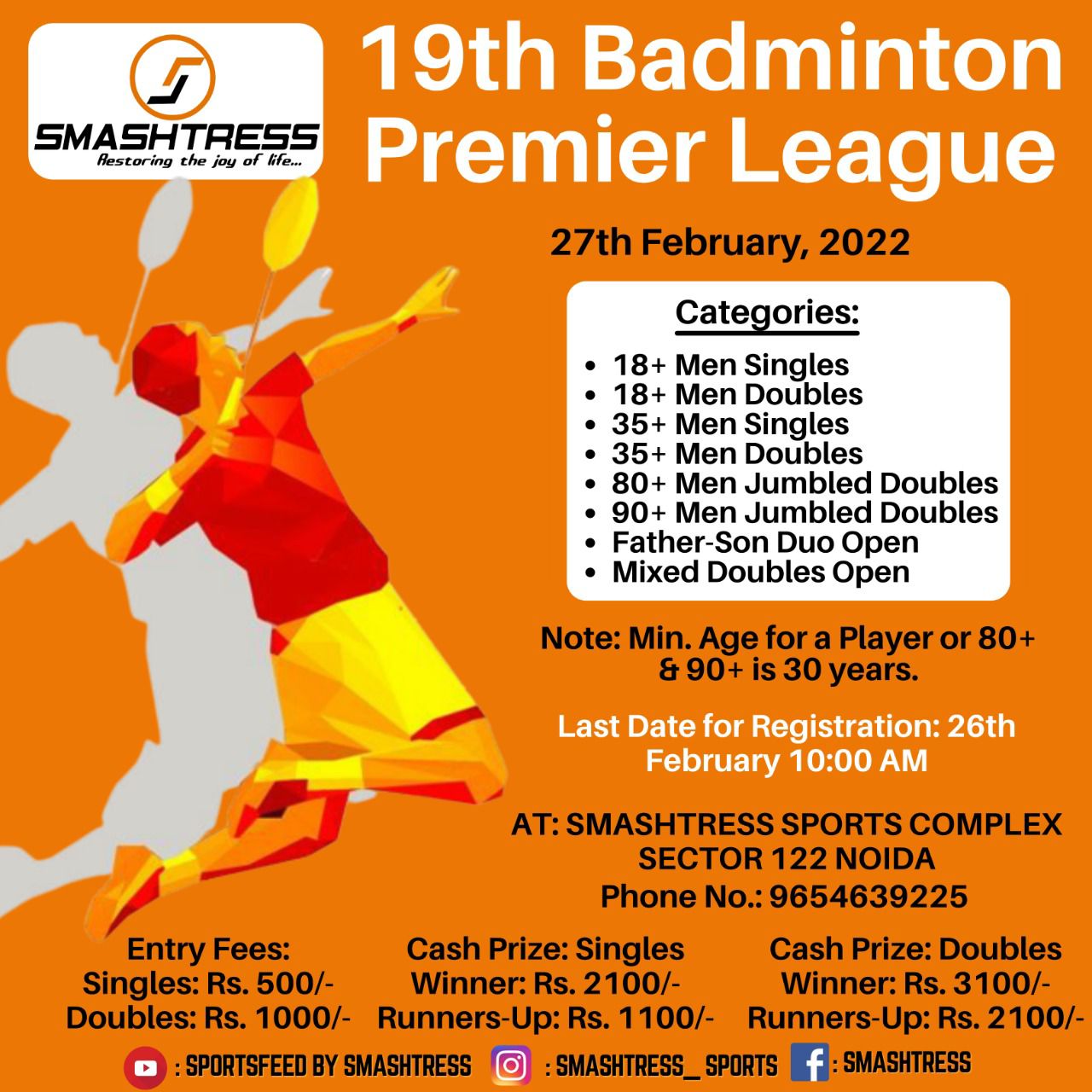 BADMINTON TOURNAMENTS Badmintonpb