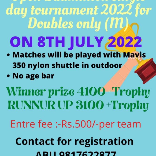 Open Badminton Tournament - Majheen (HP)