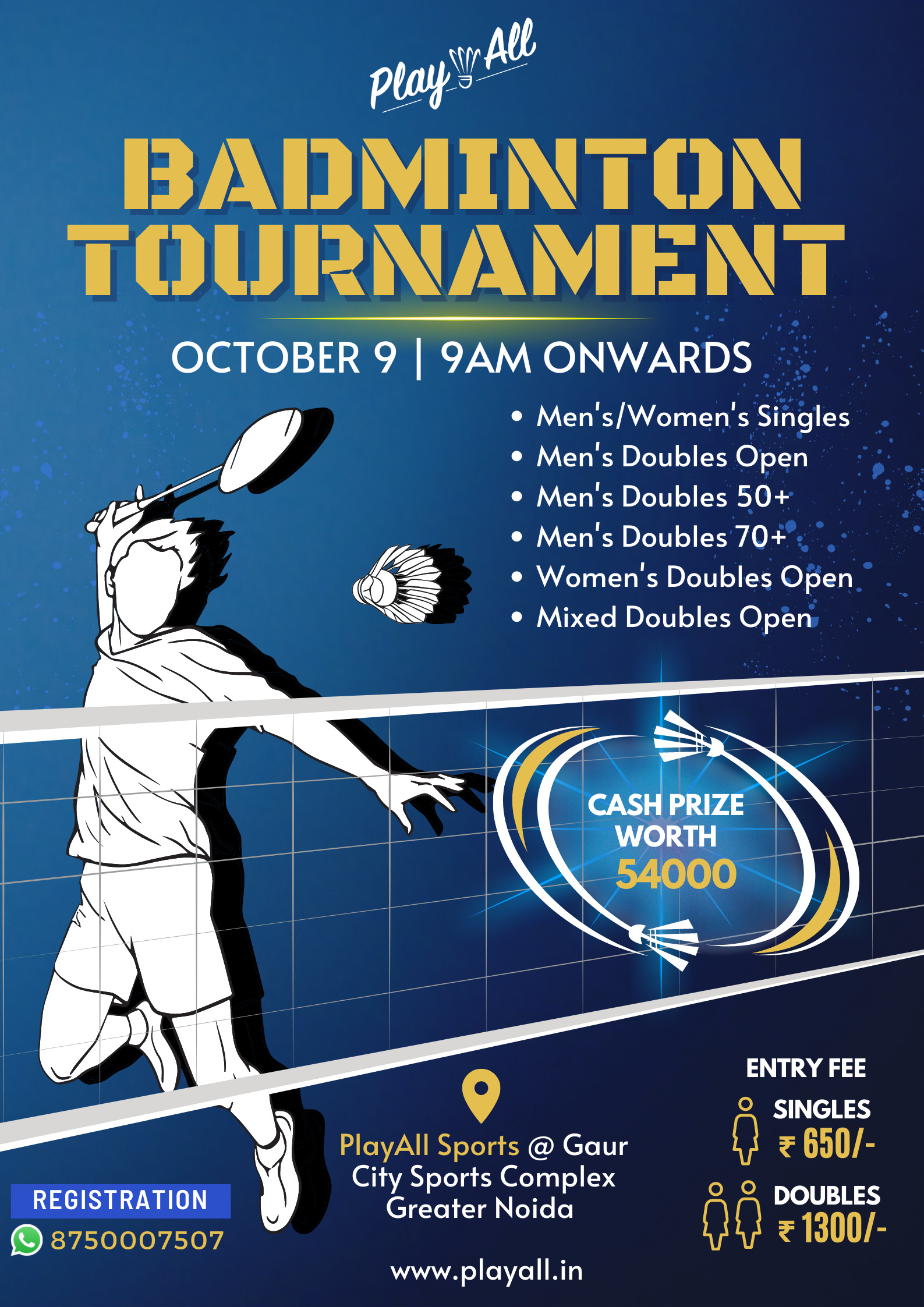 Play All Badminton Tournament