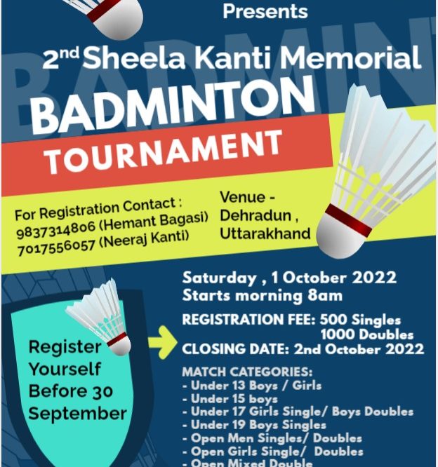 2nd Sheela Kanti Mem. Badminton Tournament