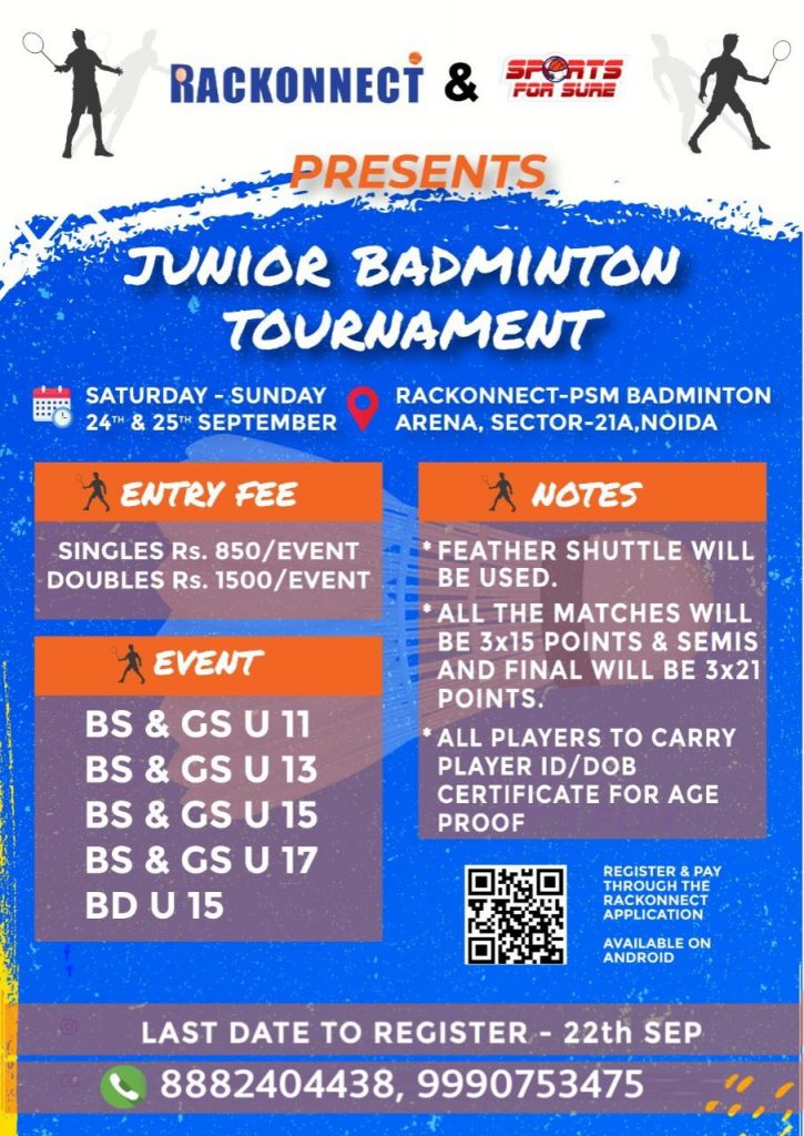 Junior Badminton Tournament Noida Badmintonpb