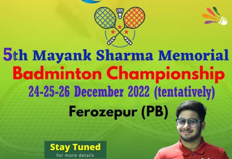 5th Mayank Memorial Badminton Championship 2022-LX