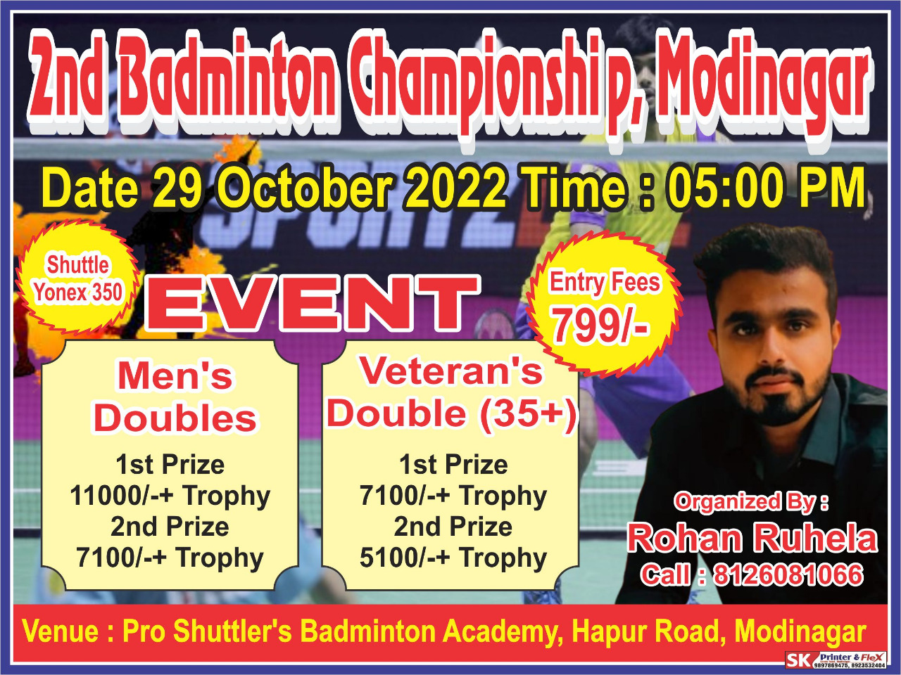 2nd Badminton Championship Modinagar