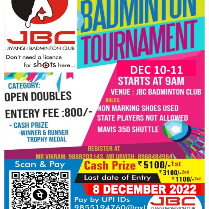 JBC Open Badminton Tournament