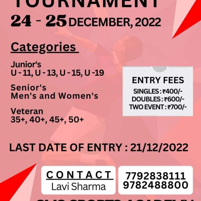 The SmashMinton Tournament Jaipur