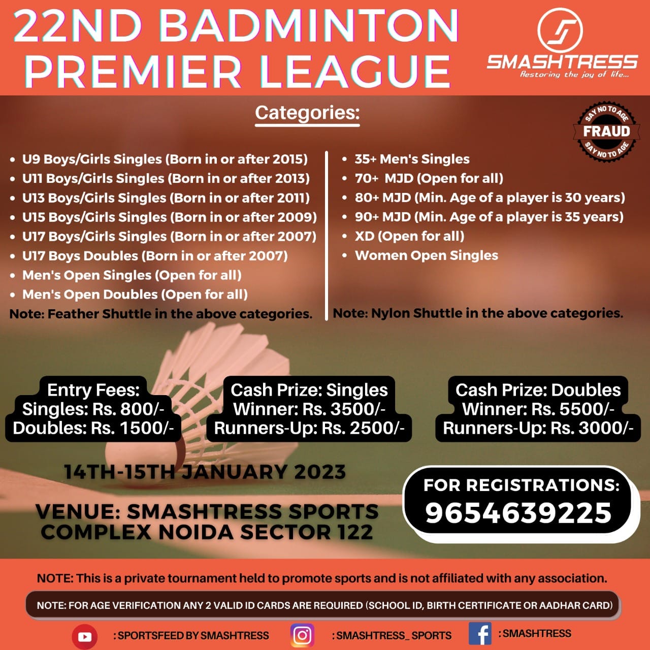 BADMINTON TOURNAMENTS 2023 Badmintonpb