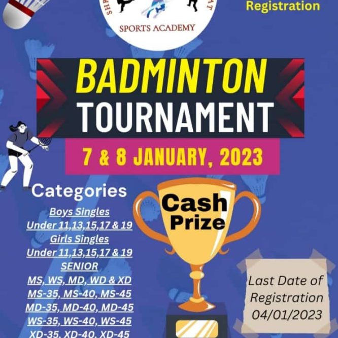 Smt.Shakuntla Ankit Singh Rawat Sports Academy Badminton Tournament