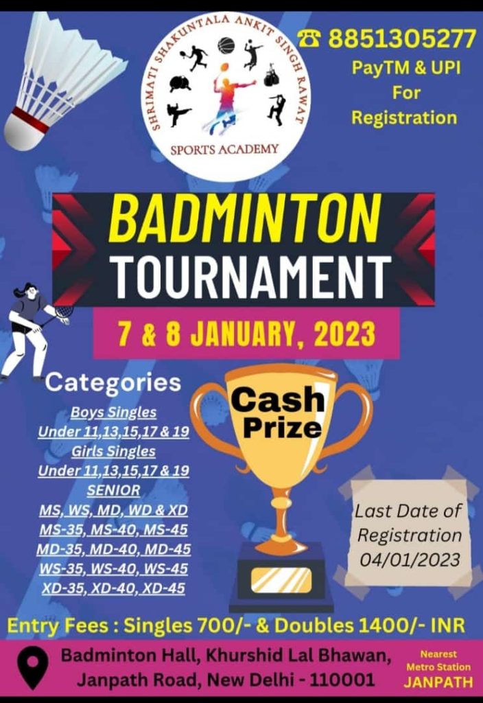 Badminton Tournament New Delhi Badmintonpb