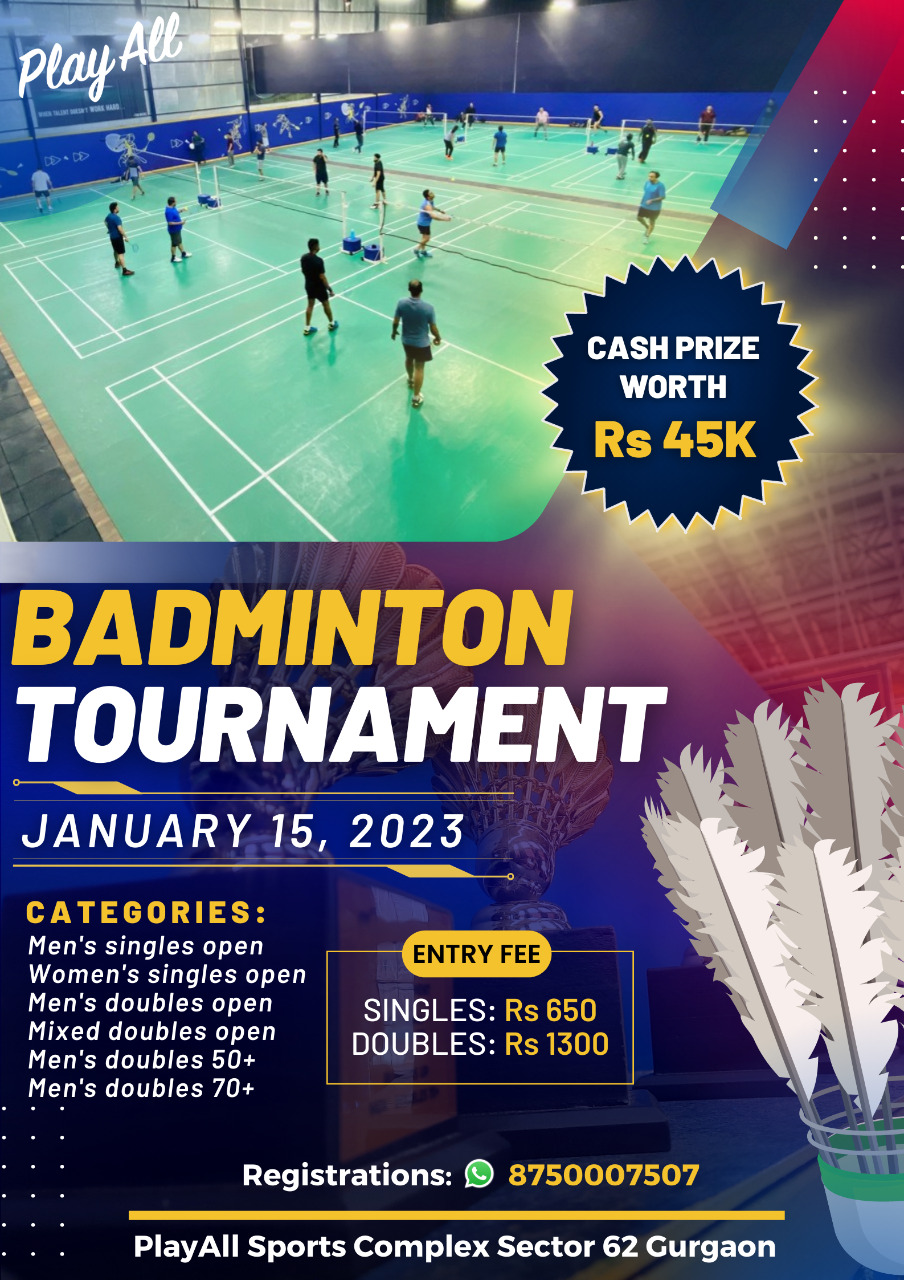 PlayAll Badminton Tournament Gurgaon Badmintonpb   WhatsApp Image 2022 12 29 At 12.46.56 