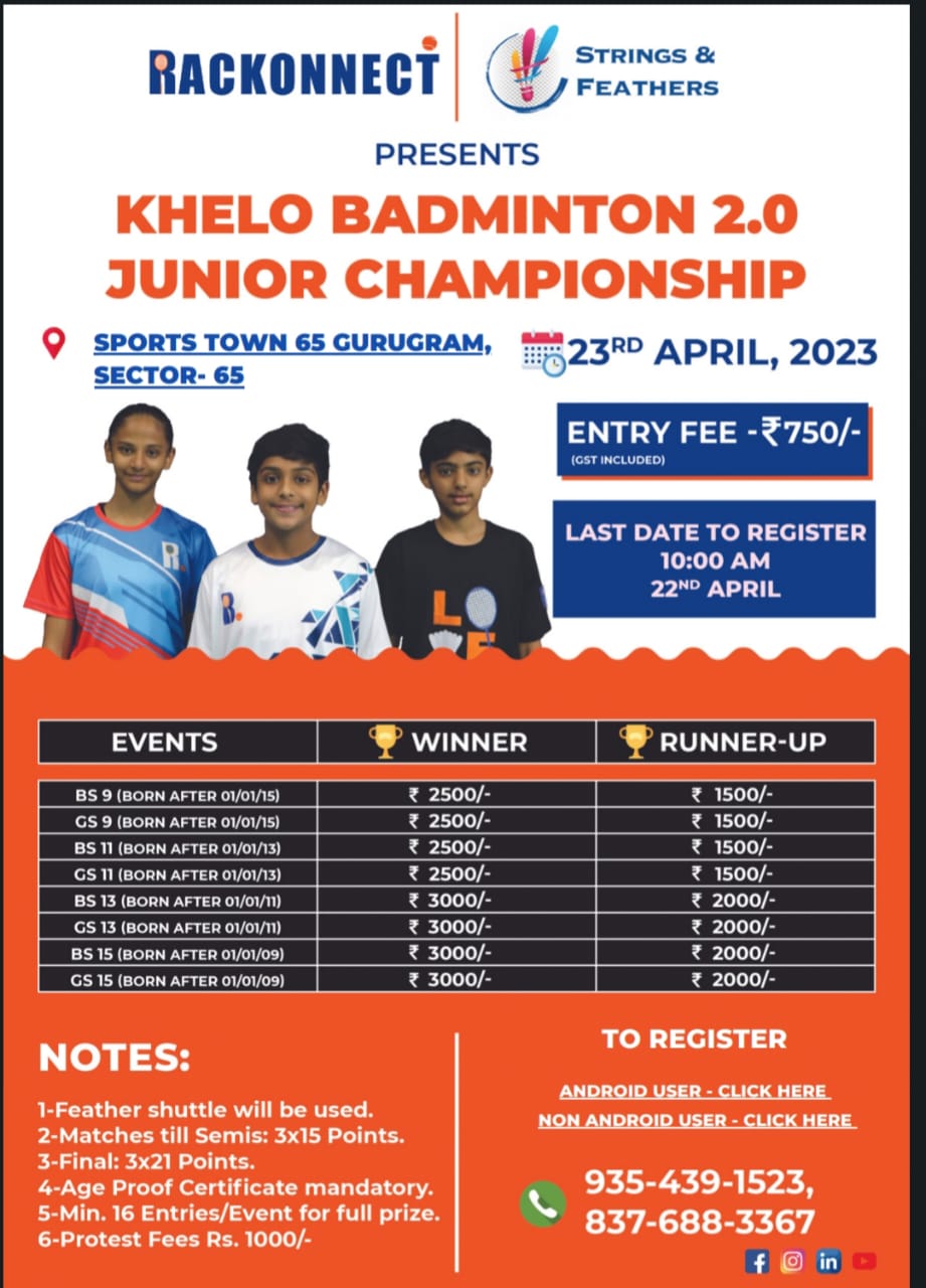 Khelo Badminton 2.0 Junior Championship
