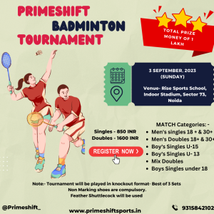 Primeshift Badminton Tournament
