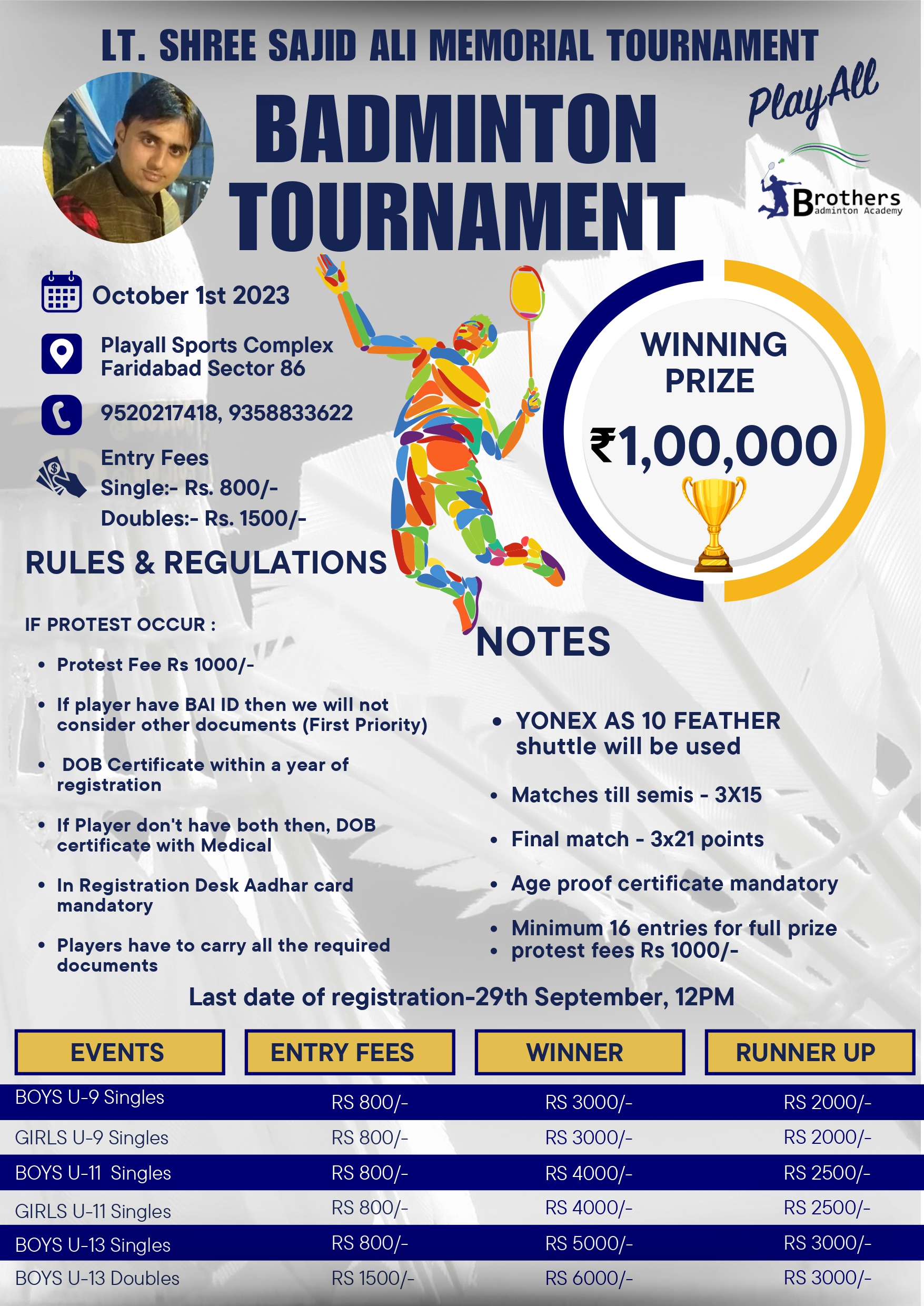 BADMINTON TOURNAMENTS 2023 Badmintonpb