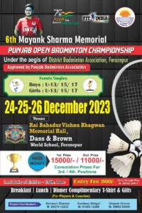 6th MF Badminton Tournament