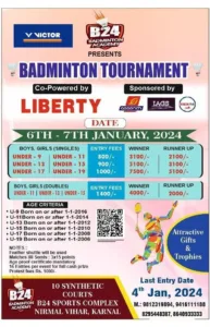Badminton Tournament Karnal