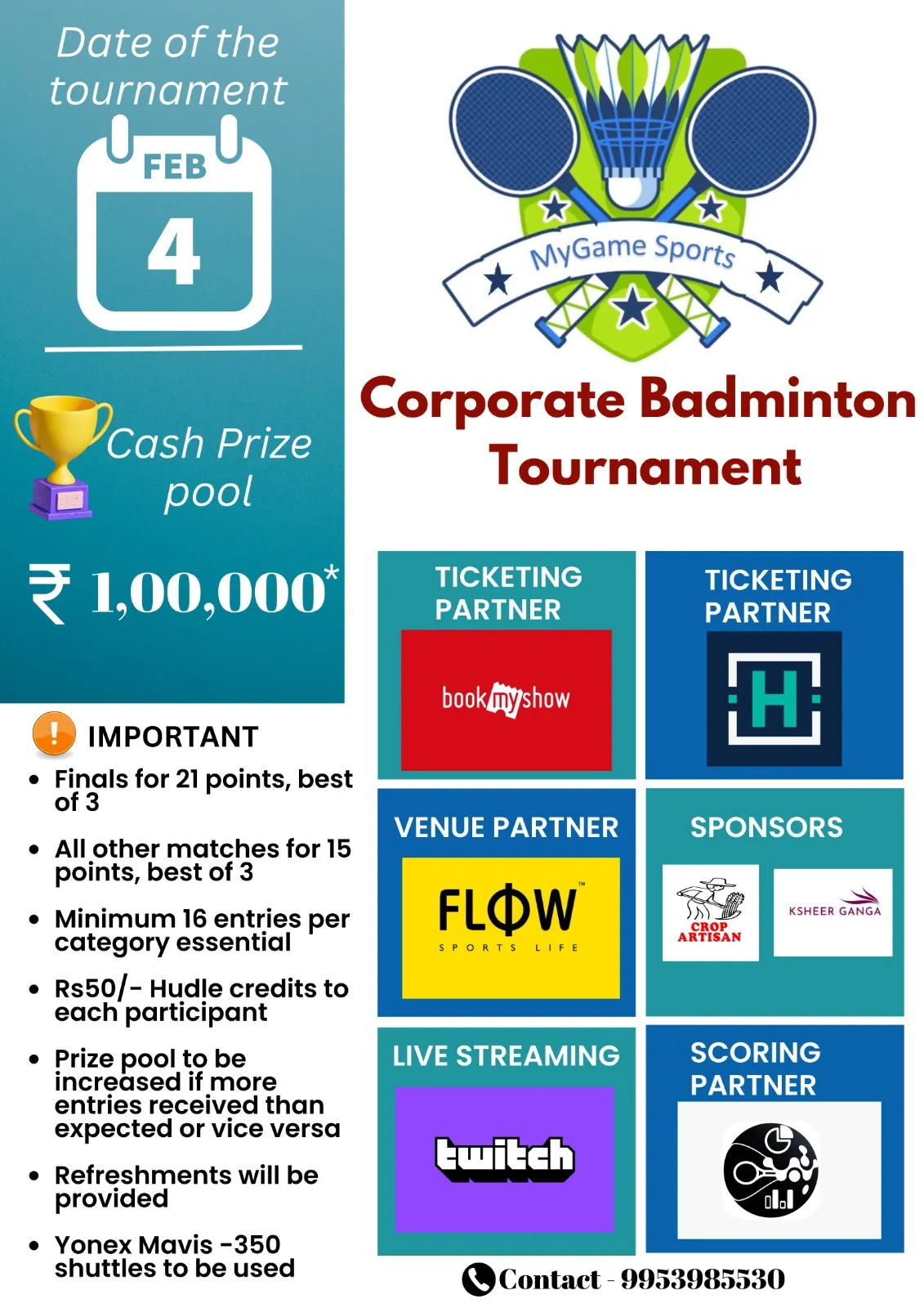 Open  Corporate Badminton Championship