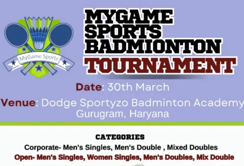 MyGame Sportss Badminton Tournament Gurugram-TN