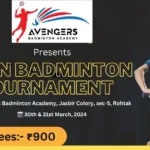 Open Badminton Tournament, Rohtak_TN