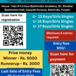 1st Mother Teresa Badminton Tournament