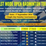 9th The Beast Mode Open Badminton Tournament