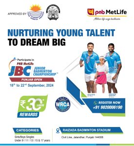 PNB MetLife Junior Badminton Championship 2024