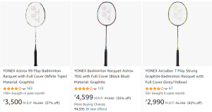 Yonex Racquets