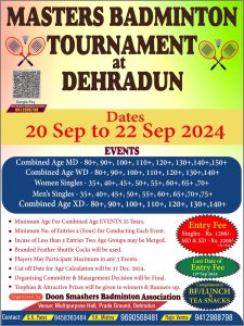 Masters Badminton Tournament