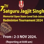 7th Satguru Jagjit Singh Mem Badminton Tournament 2024 TN