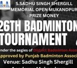 26th Badminton Tournament NawanShehar TN