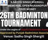 26th Badminton Tournament NawanShehar TN