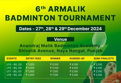 6th AR Malik Badminton Tournament Naya Nangal2024-TN