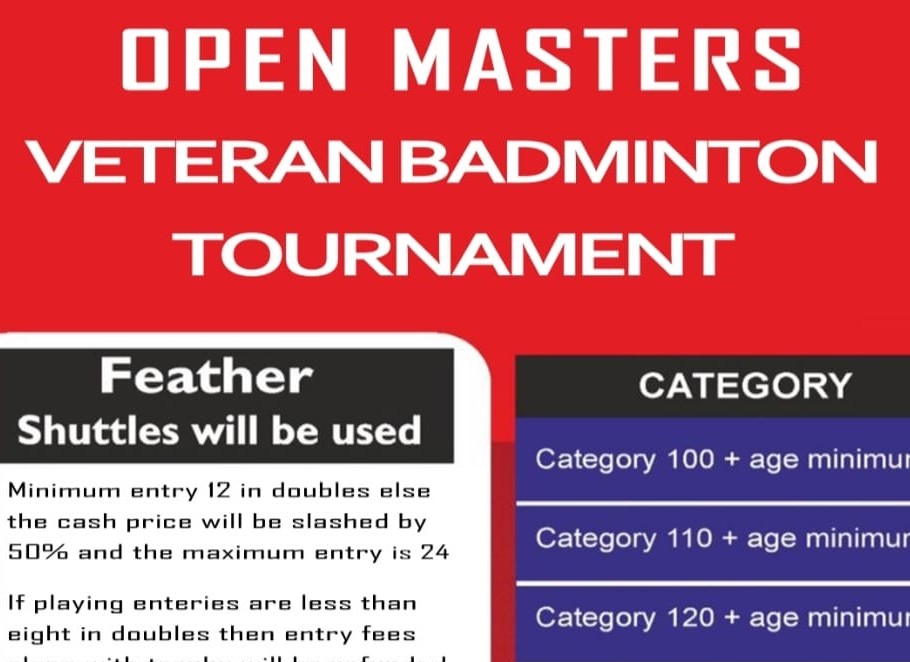 Veterans Badminton Tournament Dehradun