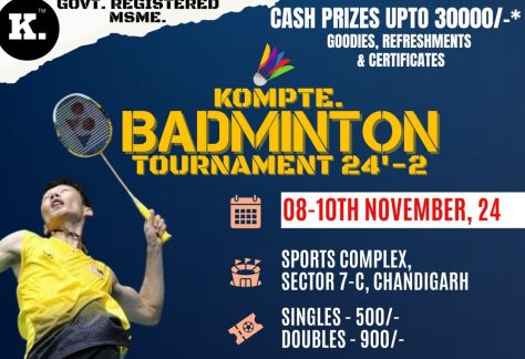 KOMPTE Badminton Tournament Chandigarh