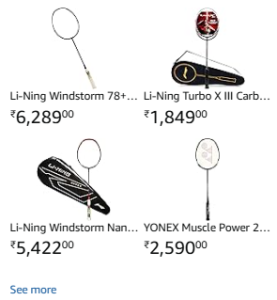 Badminton Racquets Amazon Offer