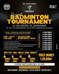 BADMINTON TOURNAMENT - SRI GANGANAGAR