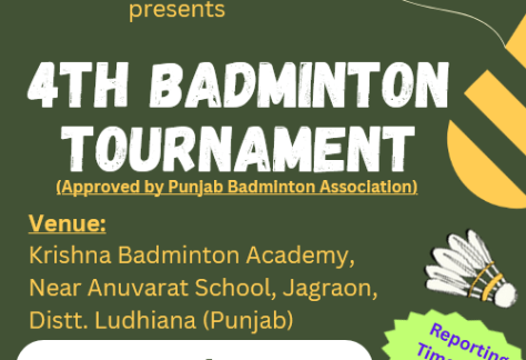 4th Badminton Tournament - Jagraon (Ldh)