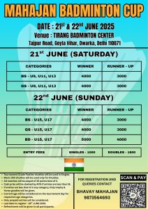MAHAJAN BADMINTON CUP