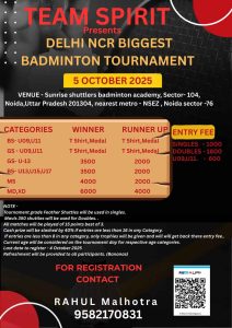 Biggest Badminton Tournament Noida