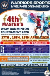 4th Masters WSW Badminton Tournament 2026