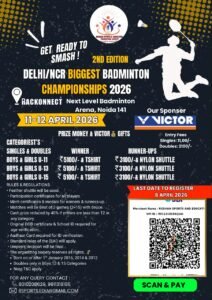 2nd Delhi NCR Biggest Badminton Championships