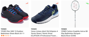 Yonex Shoes and Racquet 2026