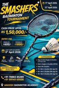 The Smashers Badminton Tournament Zirakpur