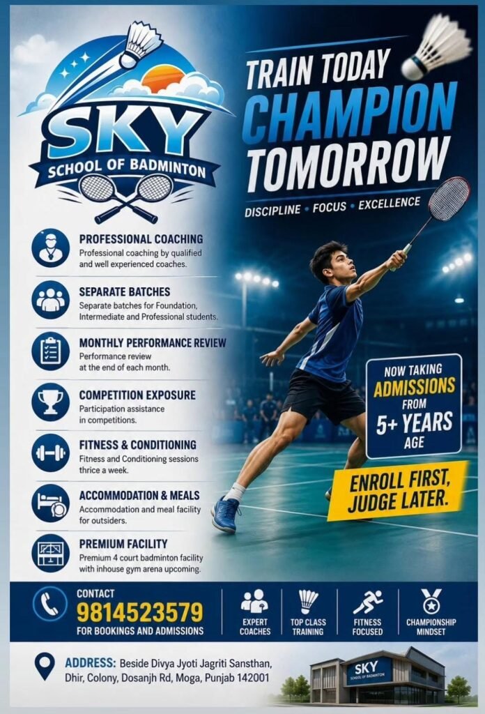 Sky Badminton Centre Moga